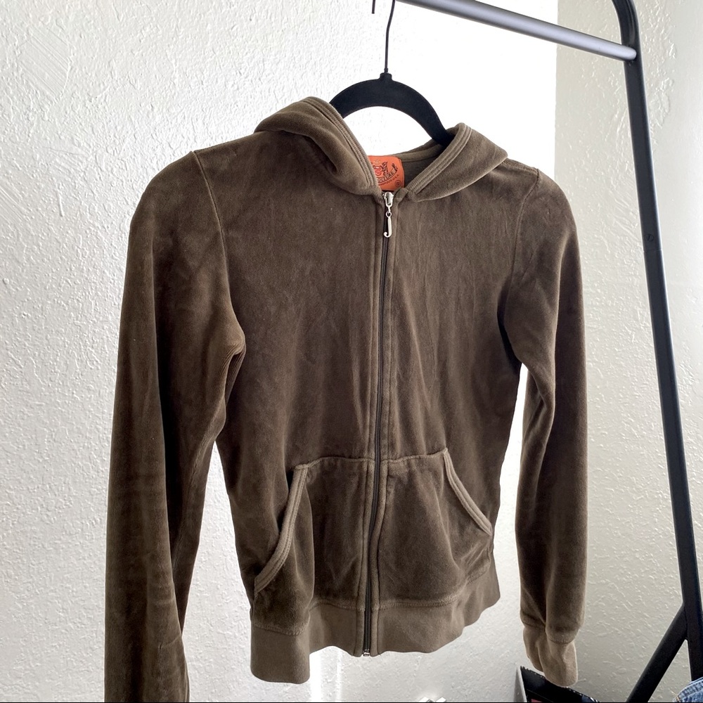 juicy couture velour zip up jacket